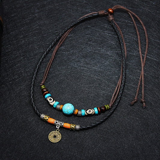 Double Layered Ethnic Retro Necklace