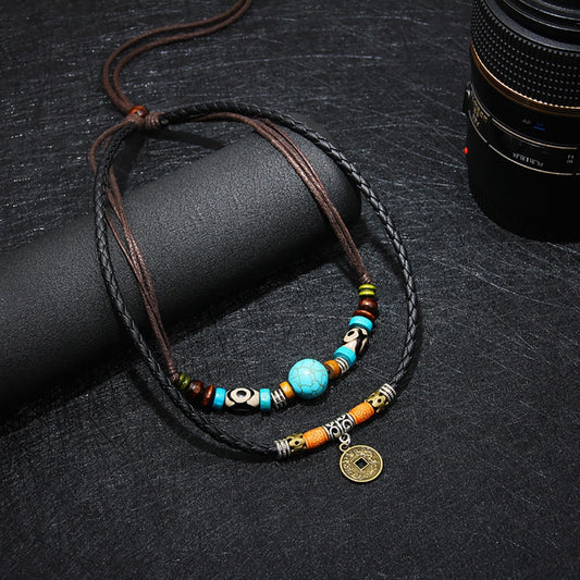 Double Layered Ethnic Retro Necklace