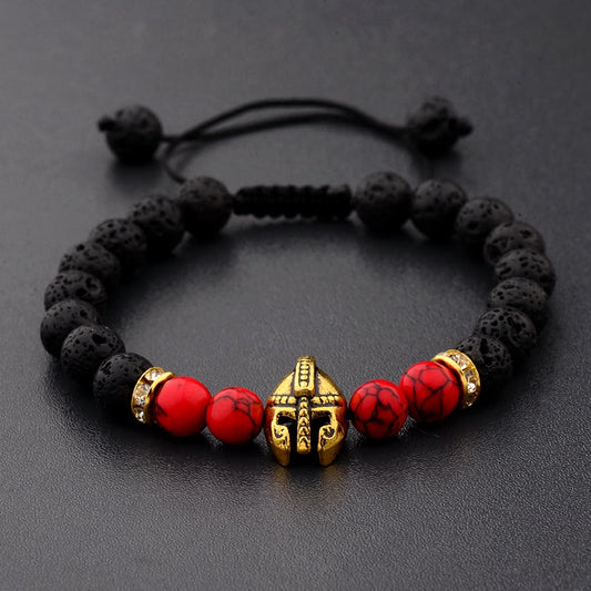 Gladiator Lava Stone Bracelet