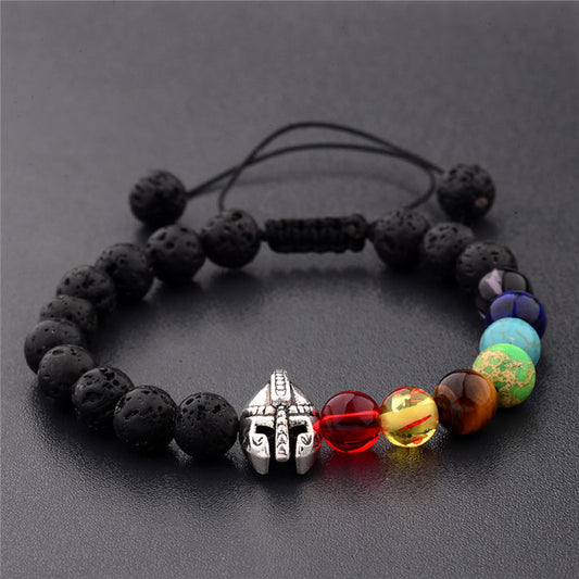 Gladiator Lava Stone Bracelet