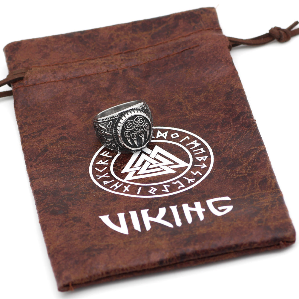 Wolf Paw Stainless Steel Ring