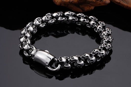 Stainless Steel Skull Bracelet