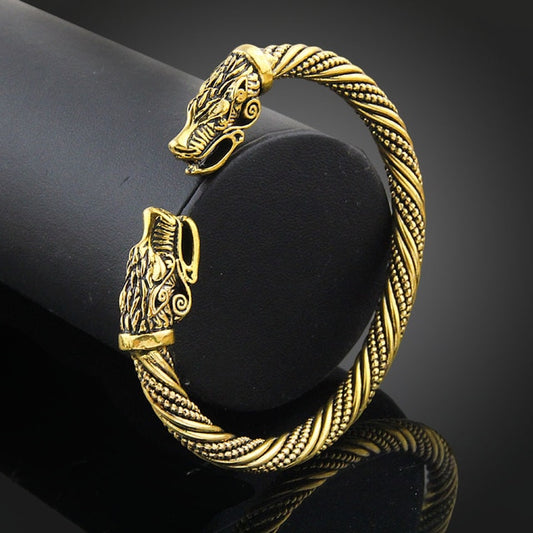 Double Dragon-Head Bracelet