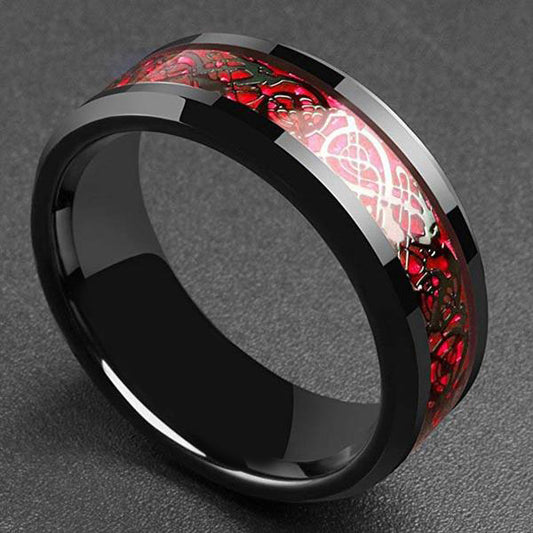 Carbon Fiber Dragon Ring