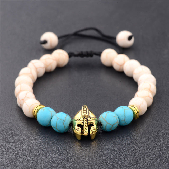 Gladiator Lava Stone Bracelet