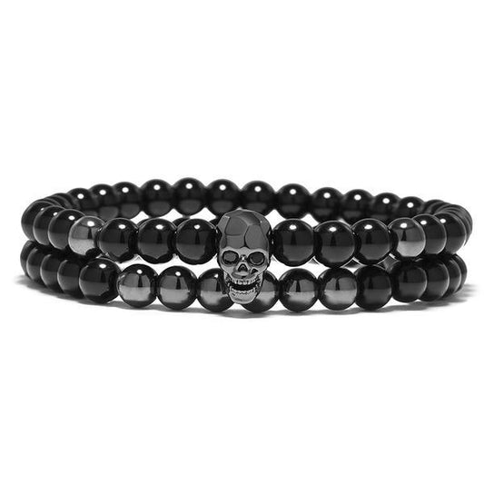 Beaded Skull Bracelet