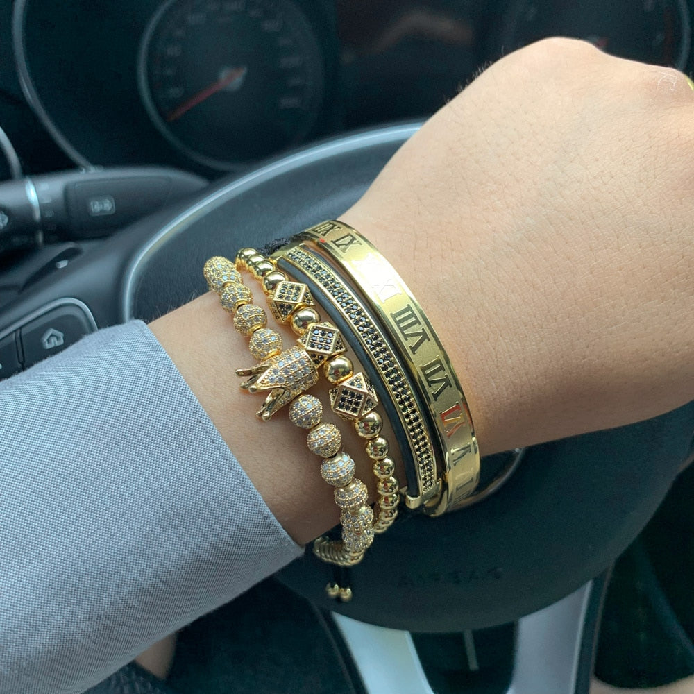 4pcs/Set Luxury King Bracelet