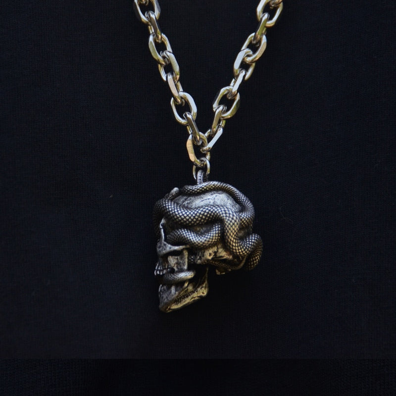 Medusa Skull Necklace