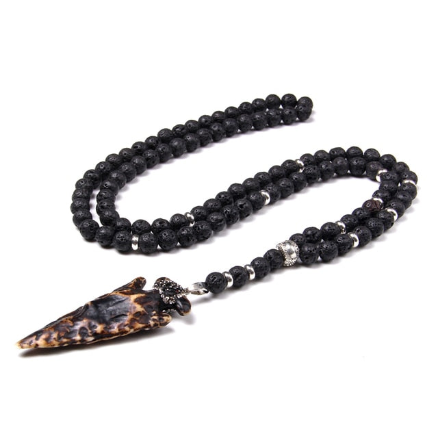 Ethnic Zebra Stone Necklace