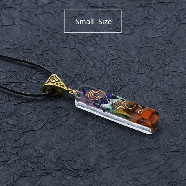 Rainbow Stone Tree of Life Necklace