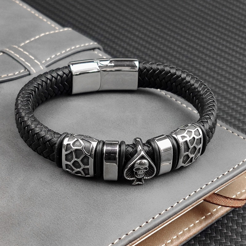 Ace of Skull Bracelet