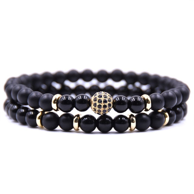 2pcs/set Premium Natural Stone Bracelets