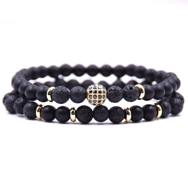 2pcs/set Premium Natural Stone Bracelets