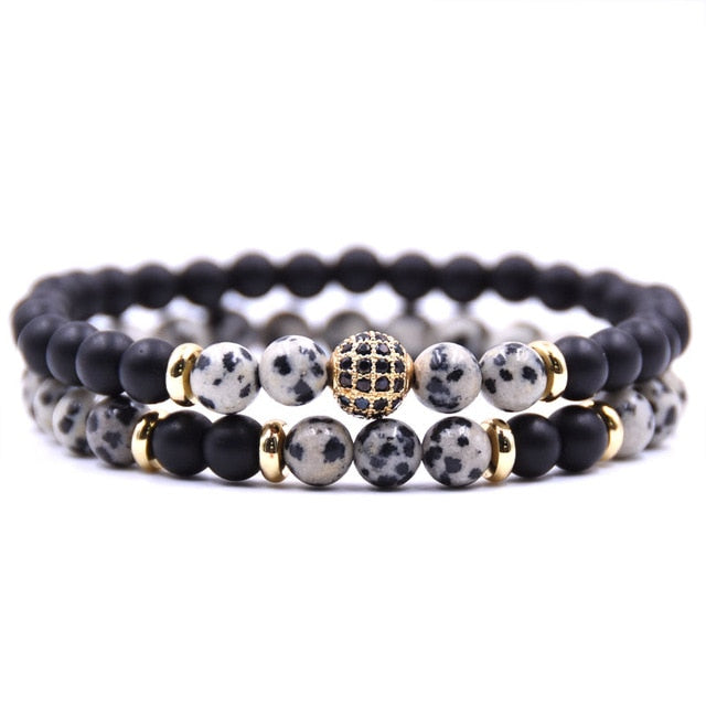 2pcs/set Premium Natural Stone Bracelets