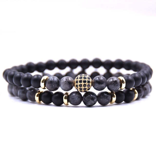 2pcs/set Premium Natural Stone Bracelets