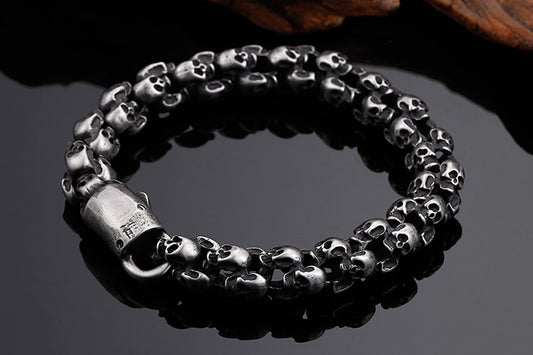 Stainless Steel Skull Bracelet