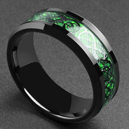Carbon Fiber Dragon Ring