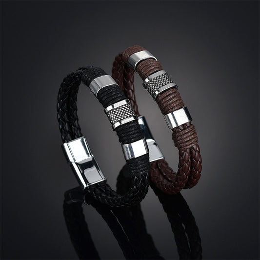 Punk Leather Bracelet