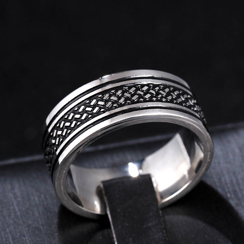 Tibetan Stainless Steel Ring