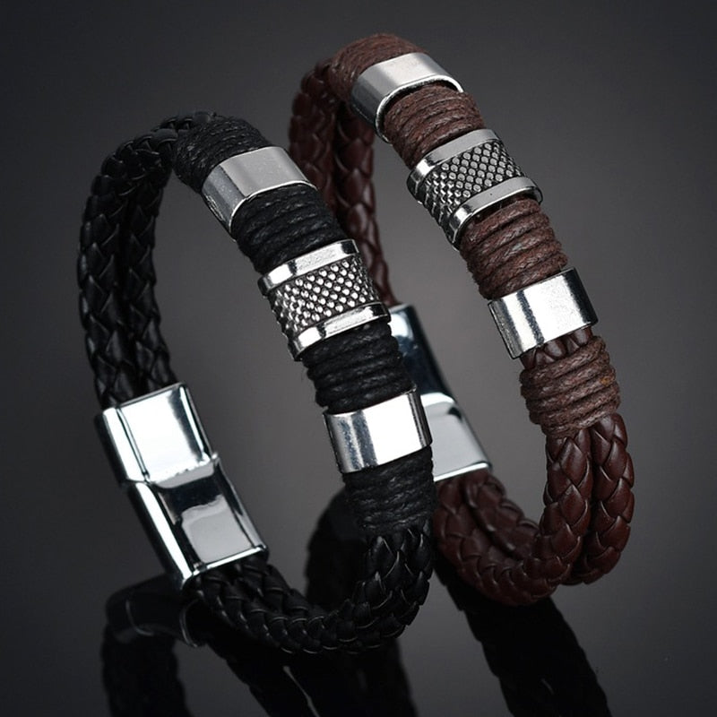 Punk Leather Bracelet